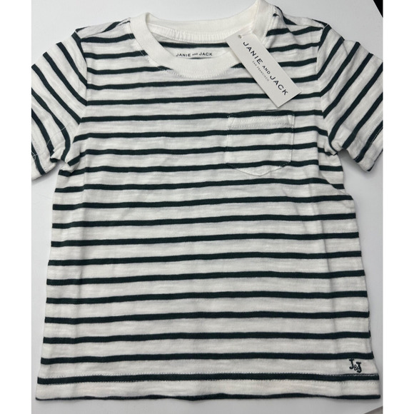 Janie and Jack Other - NWT Janie and Jack T-shirt kids 2T green white striped casual basic $19 B16